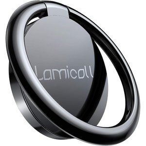 Cell Phone Black Zinc Ring Holder Finger Stand